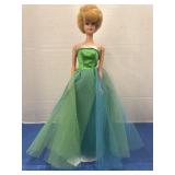 Vintage Blonde Side-part Bubble Cut Barbie Doll