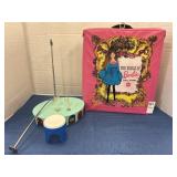 Vintage Barbie vinyl carry case and Showtime