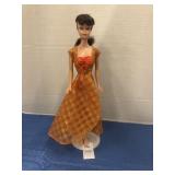 Vintage Brunette Ponytail Barbie Doll in Dinner