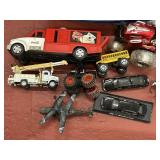 Toy trucks of various sizes