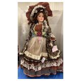 Vintage Porcelain Collectible Doll 26 in