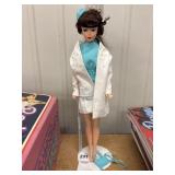 Brunette Barbie doll stamped Malaysia in doctor