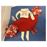 Vintage Barbie: Cheerleader #0876, Red Flare