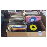 Box of 45 Records