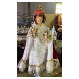 Vintage Infant Jesus of Prague Cement Statue