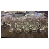 Lot of Christmas Glasses