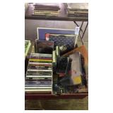 Box of CDs, 45s and Music Items