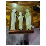 Religious figure wall hanging