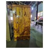 Antique cedar wardrobe cabinet
