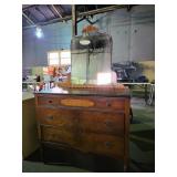 Vintage 3 drawer dresser with mirror
