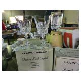 W.M. Dalton French lead crystal 4 goblets