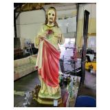 Ceramic Christ figure 25in. Tall