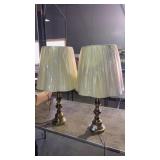 Pair of Brass Accent Table Lamps