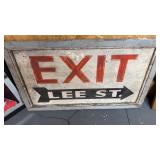 Exit Lee St. Sign 36x22in