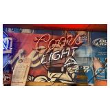 Vintage Coors Light neon beer sign 28x23 in.