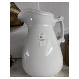 Homer Laughlin White Vintage Pitcher