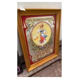Vintage Blatz Beer "Valerie" advertising mirror