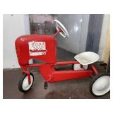 Vintage Red tractor pedal car