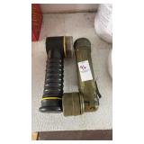 Vintage military angle-head flashlight