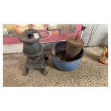 Antique Smokerï¿½s Floor Stand Cast Aluminum Pot