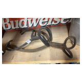 2 vintage ice tongs