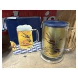 Avon Glass Bird Mug and Gourmet Popcorn