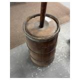 Vintage wooden butter churn