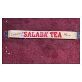 Vintage porcelain enamel Salada Tea advertising