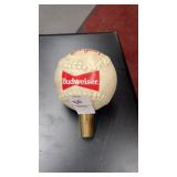 Vintage Budweiser baseball beer tap handle