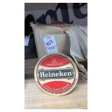 Vintage round Heineken imported Holland beer