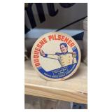 Vintage cardboard beer coasters from the Duquesne