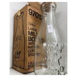 Libbey Large Milk Bottle