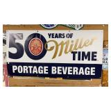 Miller Time 50yrs Flag, Mikes Hard Flag, Straub