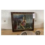 Vintage Native American Maiden Piece