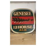 Vintage 1960s Genesee 12 Horse Ale embossed