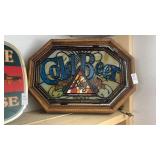 Vintage Blatz "Cold Beer" Faux Stained Glass
