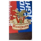 Vintage Wiedemann Beer embossed foil and