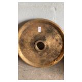 Solid brass pulley   22inch diameter