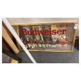 Vintage Budweiser King of Beers Clydesdale framed
