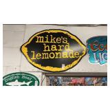 Mikes Hard Lemonade Cardboard Sign 29x19in.