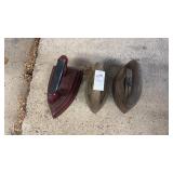 Antique cast iron sad irons (3)