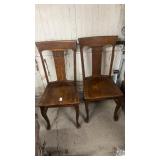 Antique Oak Dining Chairs