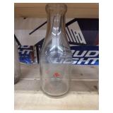Vintage Glass Ideal Milk Bottle