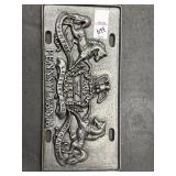 Pennsylvania Heavy Cast Pewter Booster License