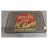 Iron City Beer rubber bar mat