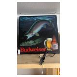 Vintage 1980s Budweiser lighted rainbow trout