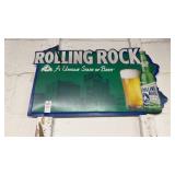 Rolling Rock tin sign 24x15in