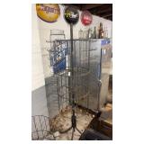 Metal advertising store rack with extra pieces