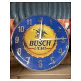 Busch Light Beer Advertising Clock