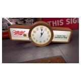 Miller Made the American Way Light Up Clock
